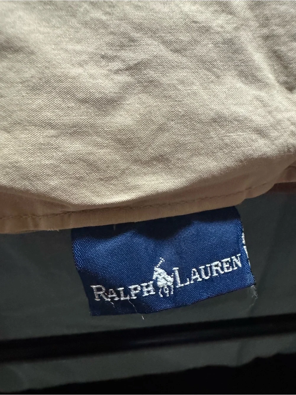 Ralph Lauren RLR Reversible Down Alternative Comforter Twin Plaid /Beige FLAWED
